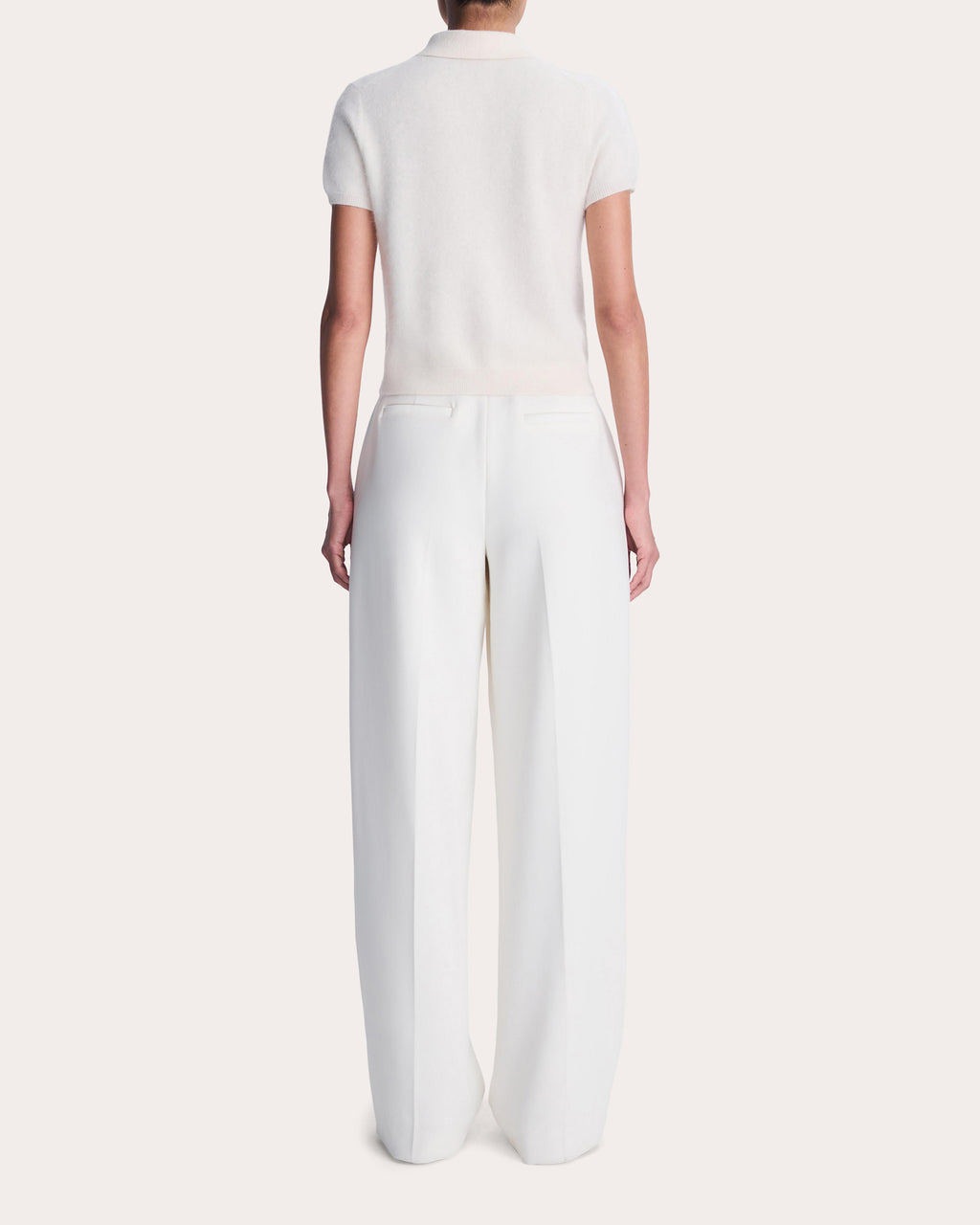 Ivy Brushed Wool Cashmere Shrunken Polo