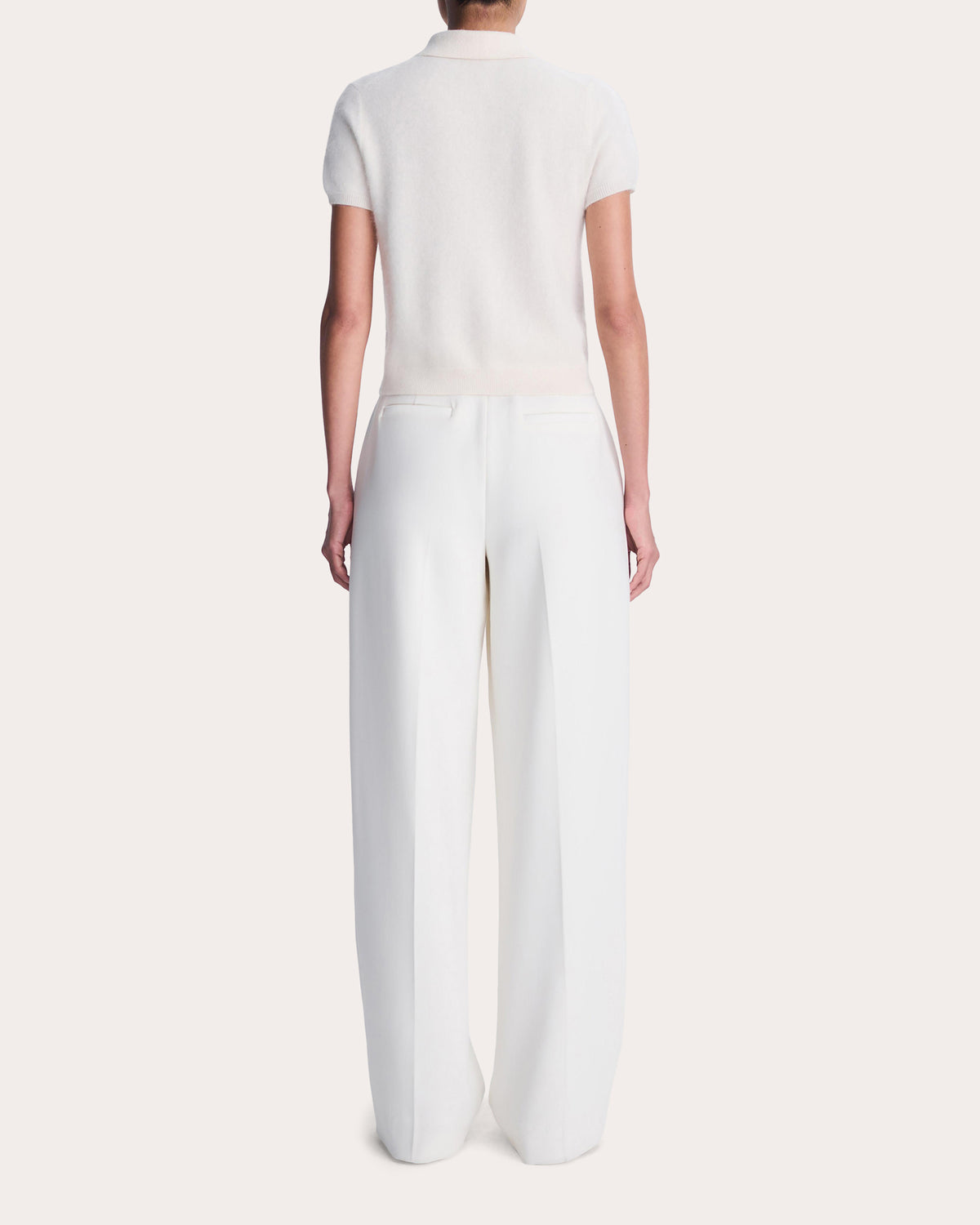 Ivy Brushed Wool Cashmere Shrunken Polo