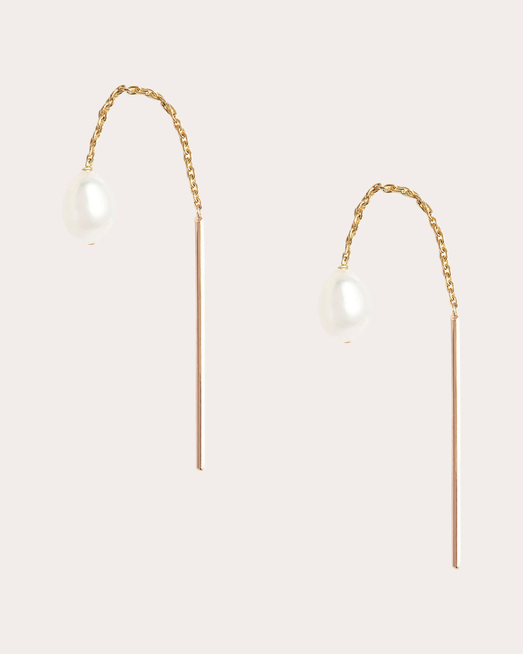 Freshwater Pearl Petite Threader Earrings