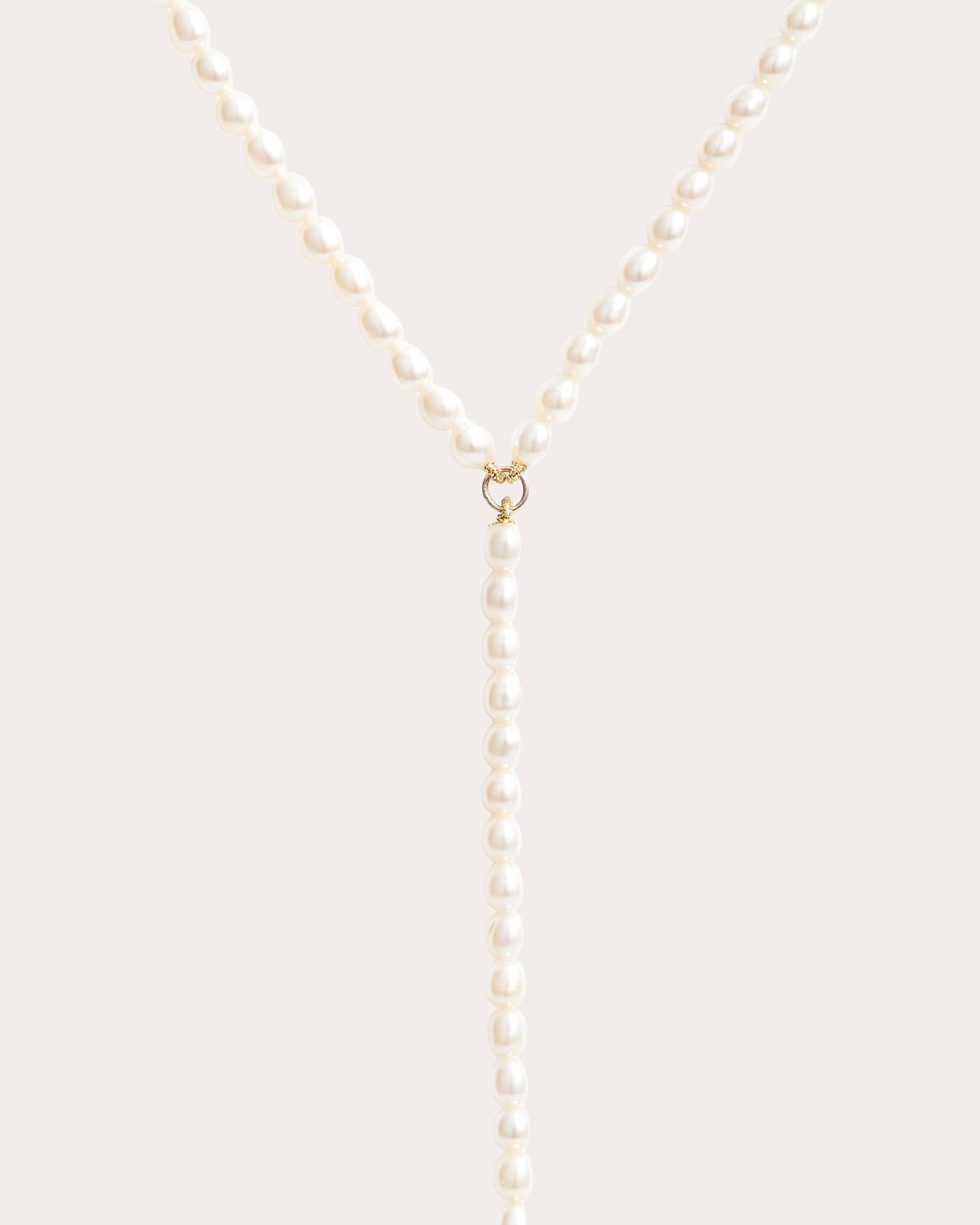 Keshi Pearl Lariat Necklace