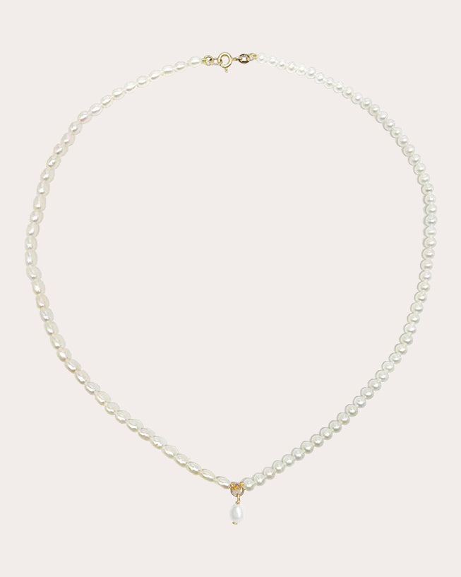 Freshwater Pearl Petite Contrast Necklace