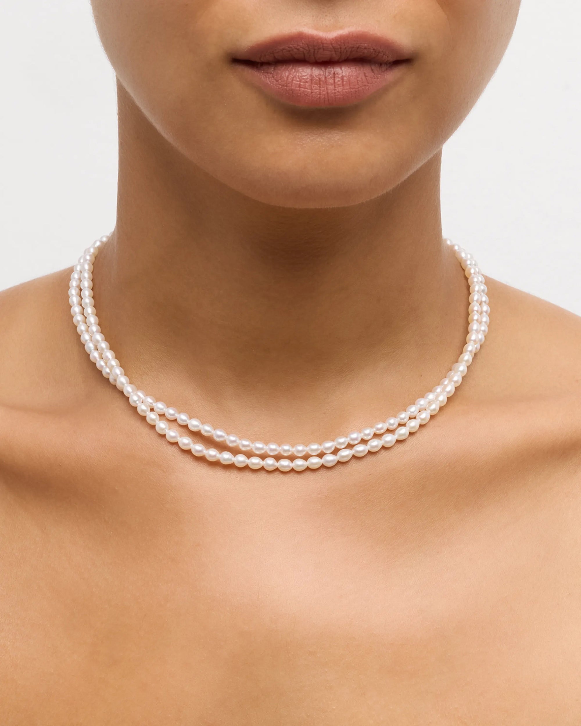 Freshwater Pearl Double Strand Necklace