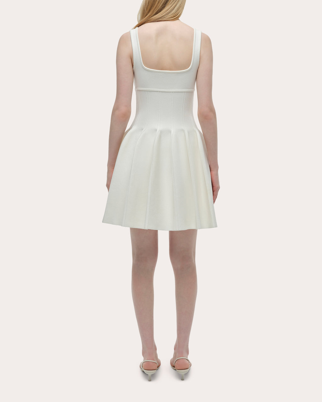 Elektra Compact Knit Fit & Flare Mini Dress