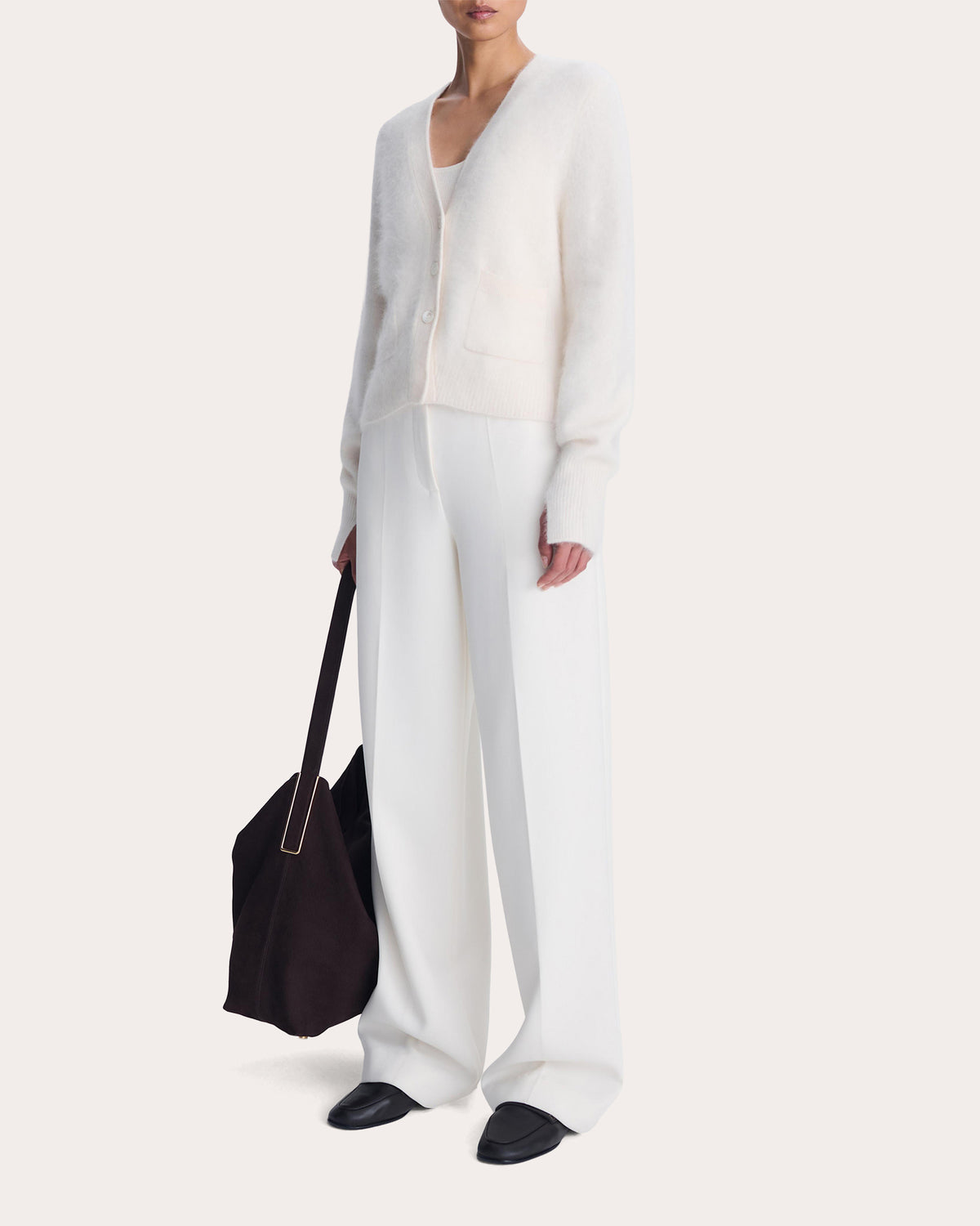 Claurice Brushed Wool Cashmere Cardigan