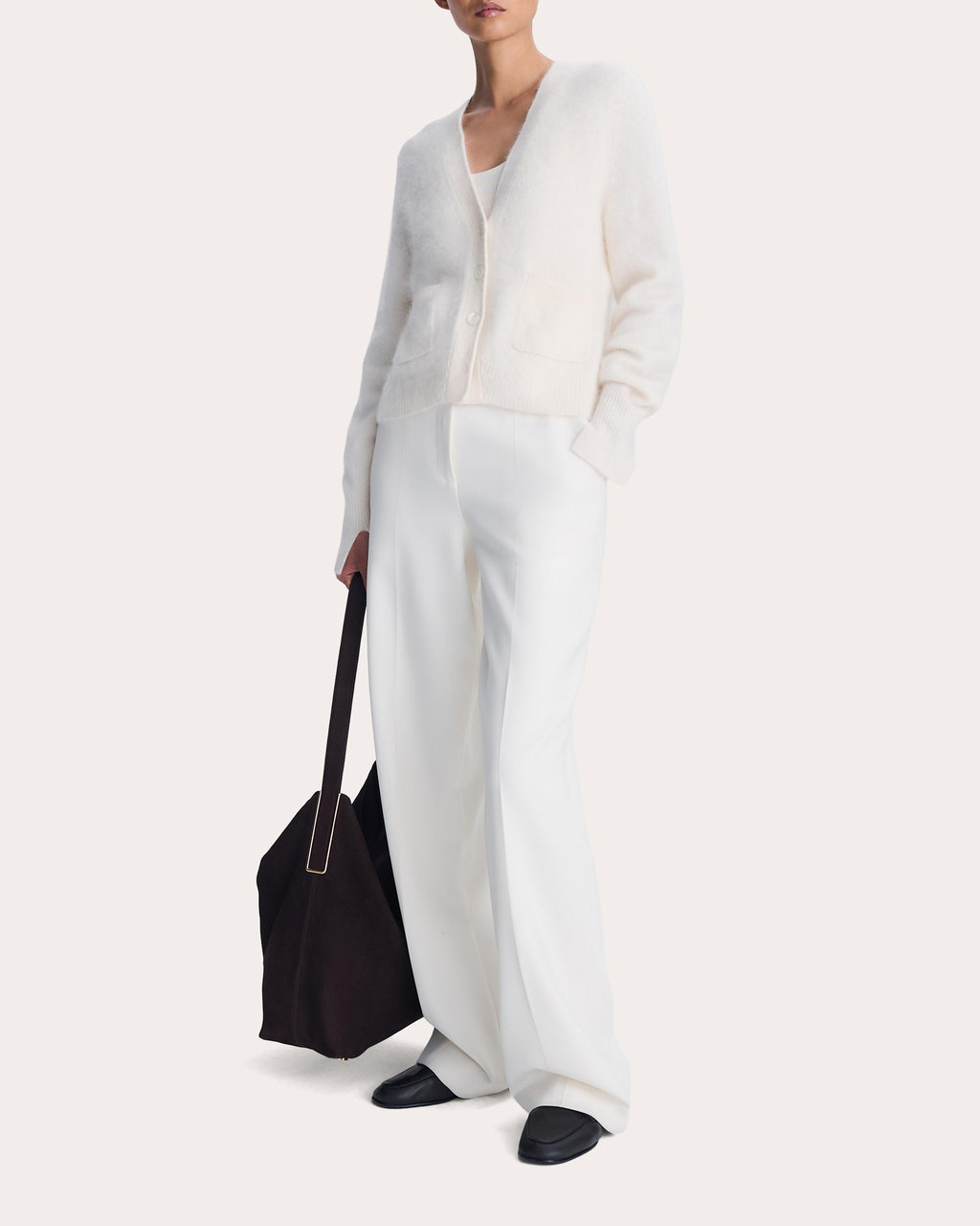 Claurice Brushed Wool Cashmere Cardigan