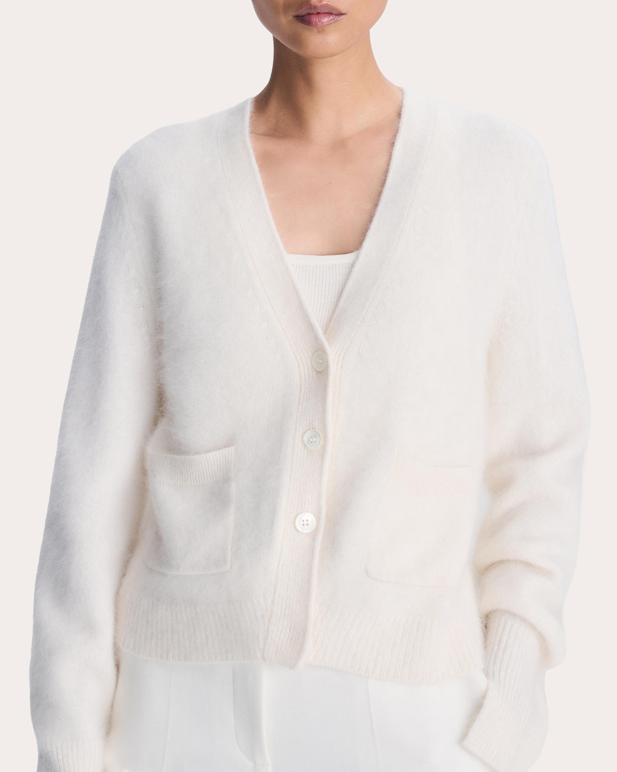 Claurice Brushed Wool Cashmere Cardigan