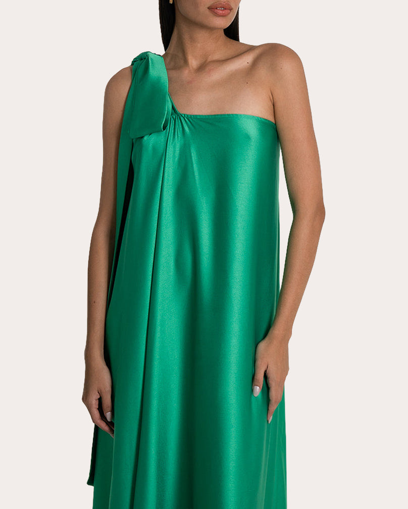 Mari Knotted Silk Blend Gown