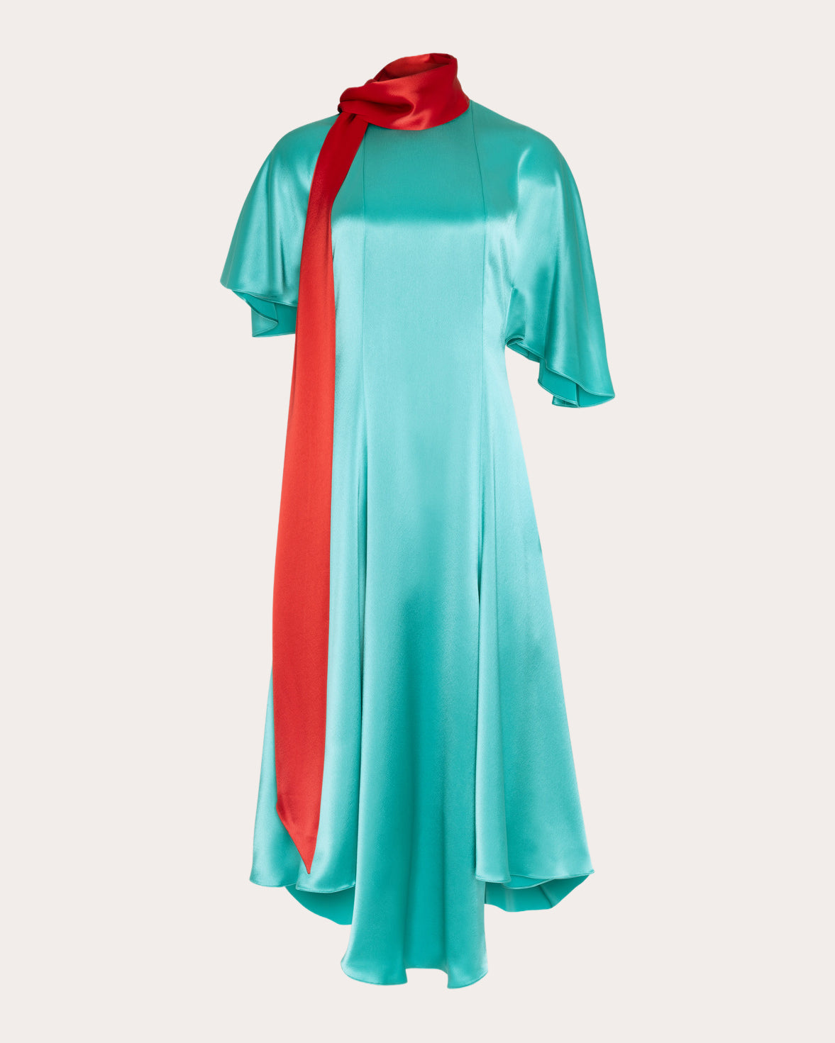 Wren Satin Scarf Handkerchief Dress