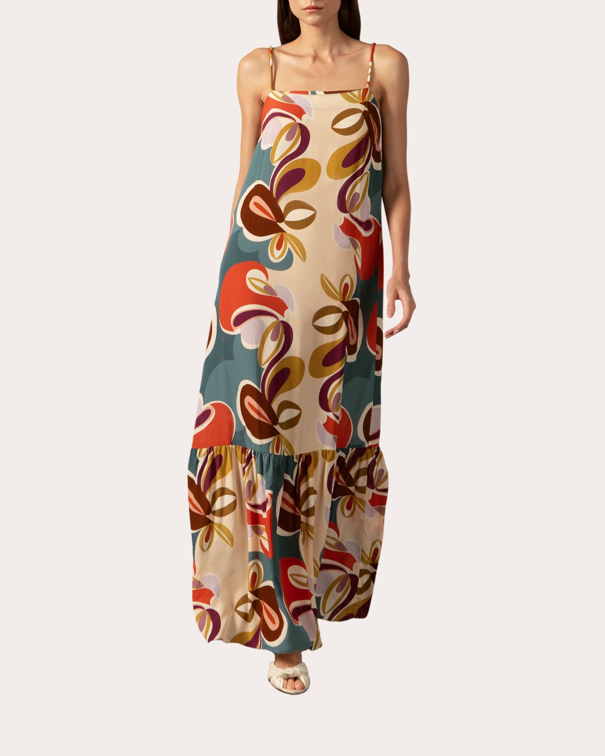 Floral Tiered Maxi Dress