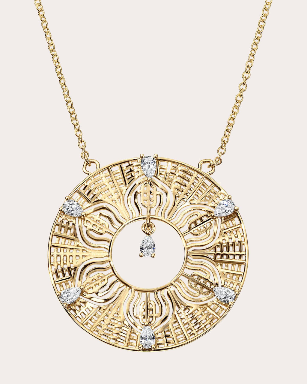 Diamond & 14k Gold 963Hz Pendant Necklace