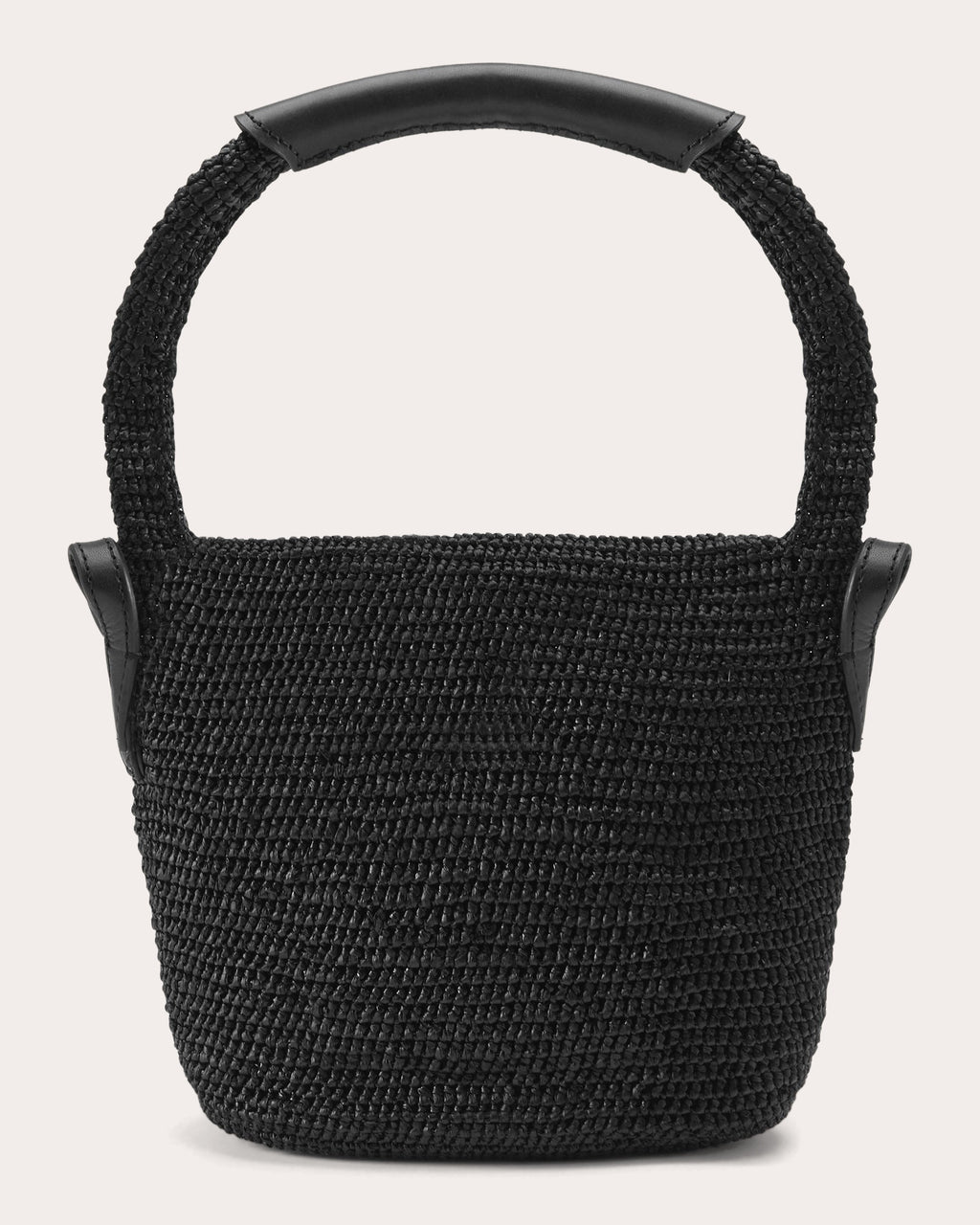 Yala Crocheted Raffia Mini Drawstring Sac Bag
