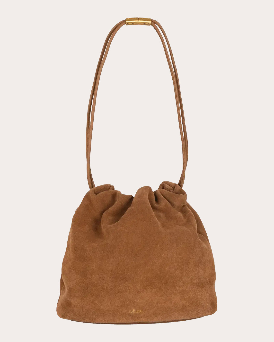 Leaf Suede Pouch Bag
