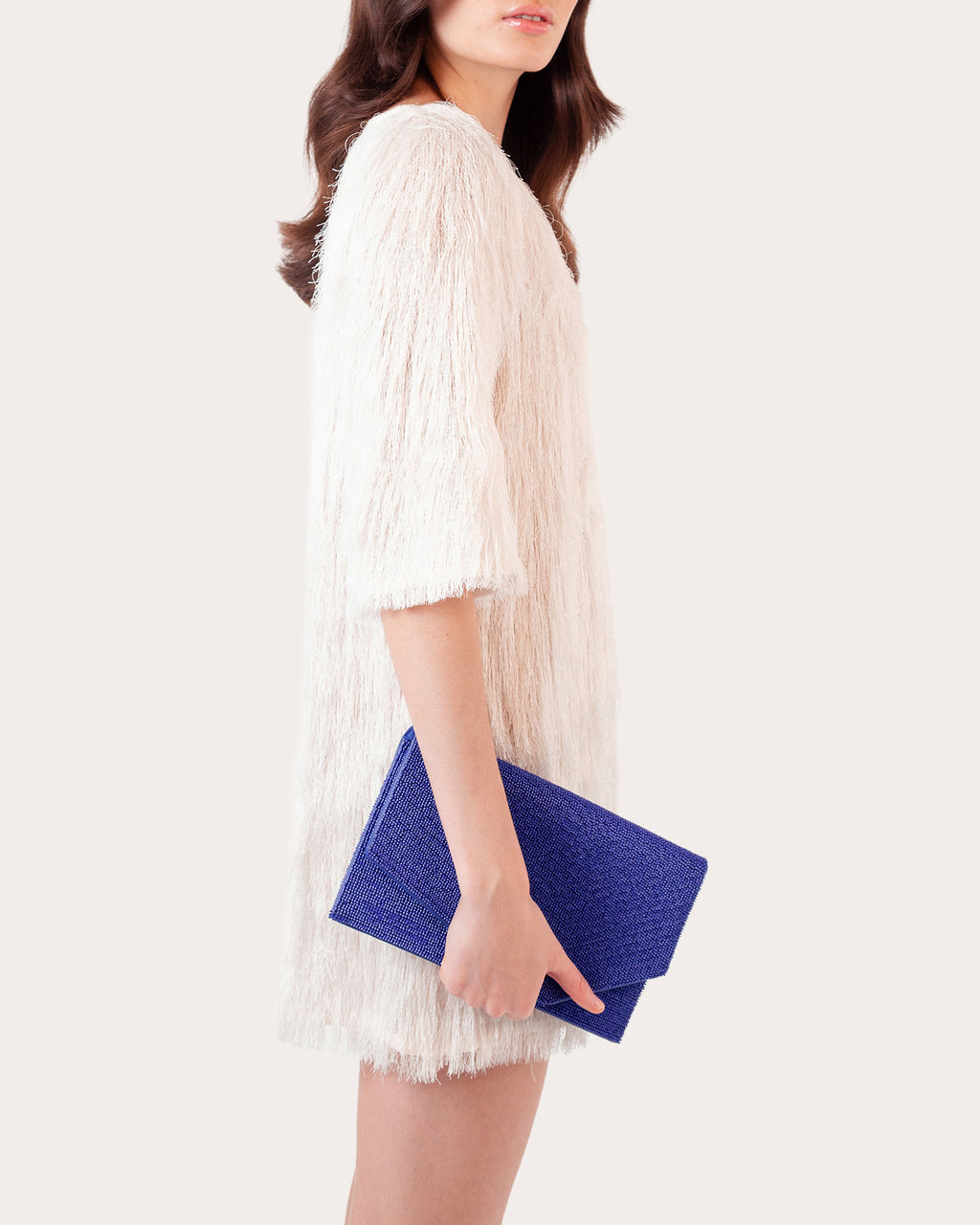 1AM Beaded Envelope Clutch Bag