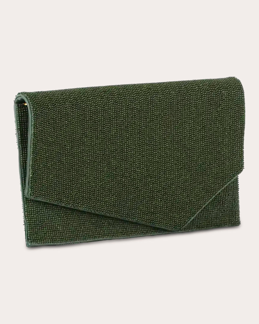 1AM Beaded Envelope Clutch Bag