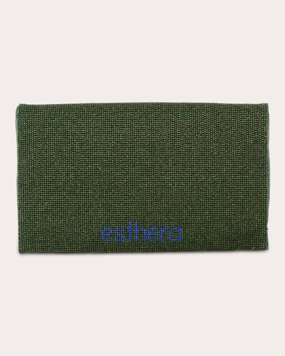 1AM Beaded Envelope Clutch Bag