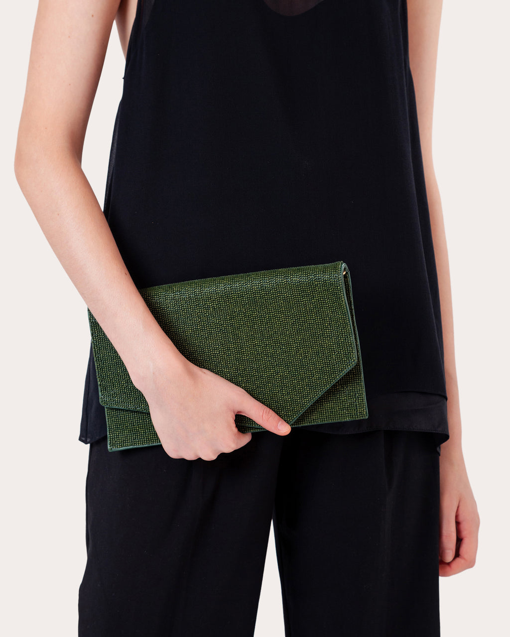 1AM Beaded Envelope Clutch Bag