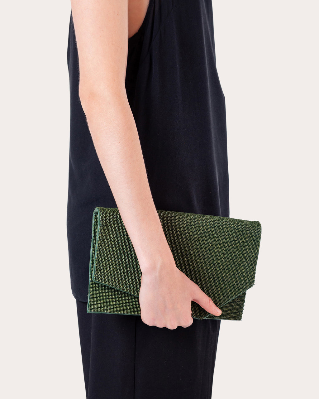 1AM Beaded Envelope Clutch Bag