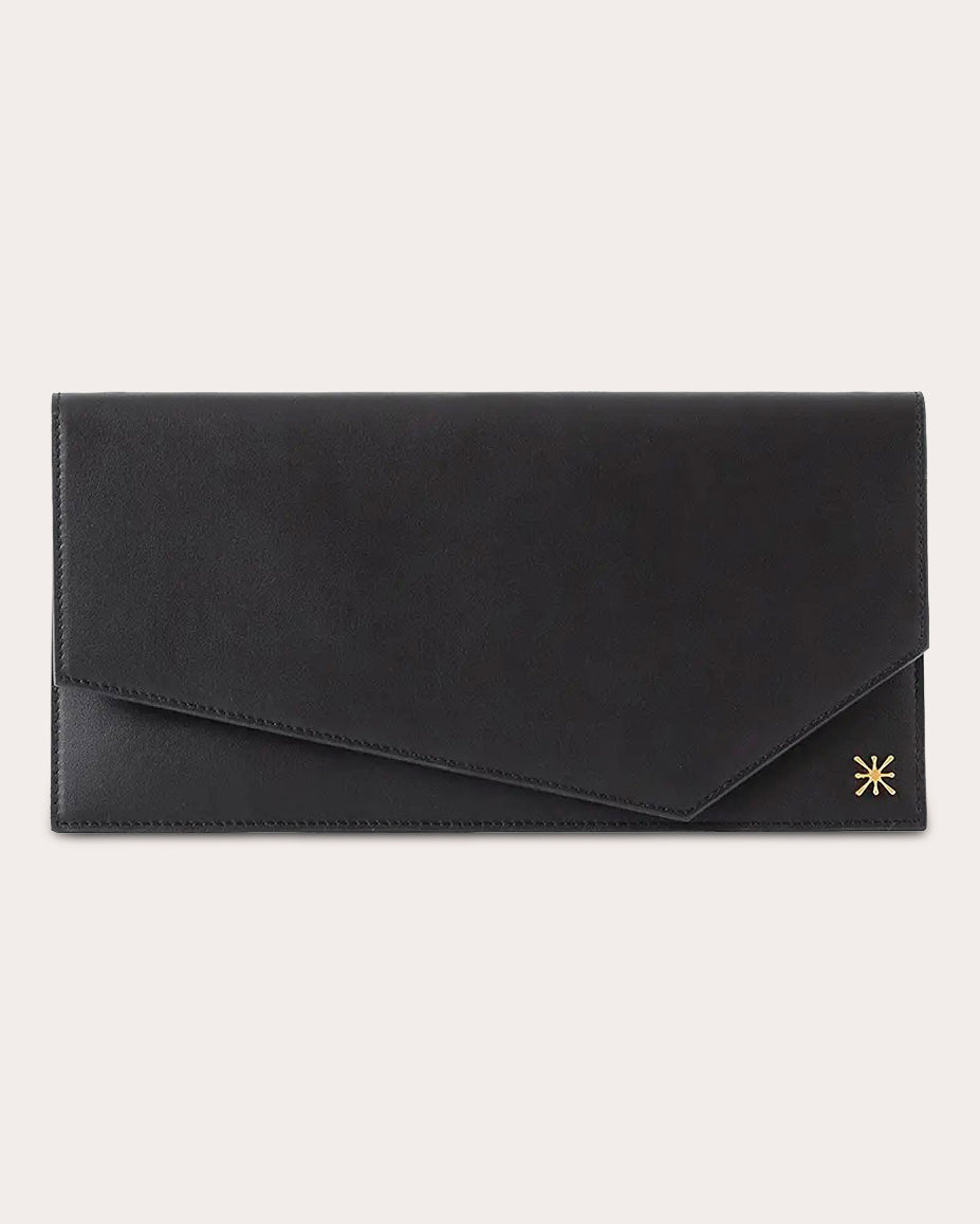 1AM Leather Envelope Clutch Bag
