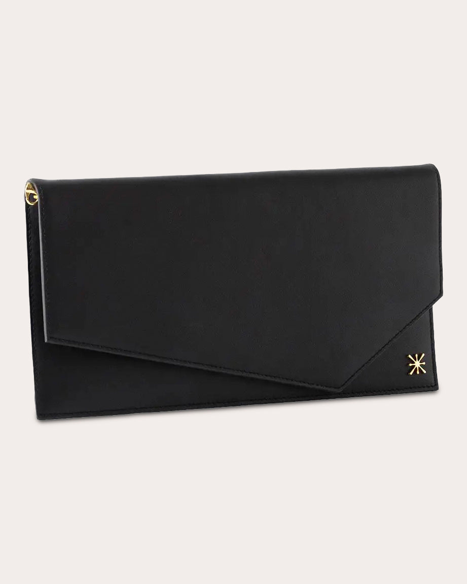 1AM Leather Envelope Clutch Bag