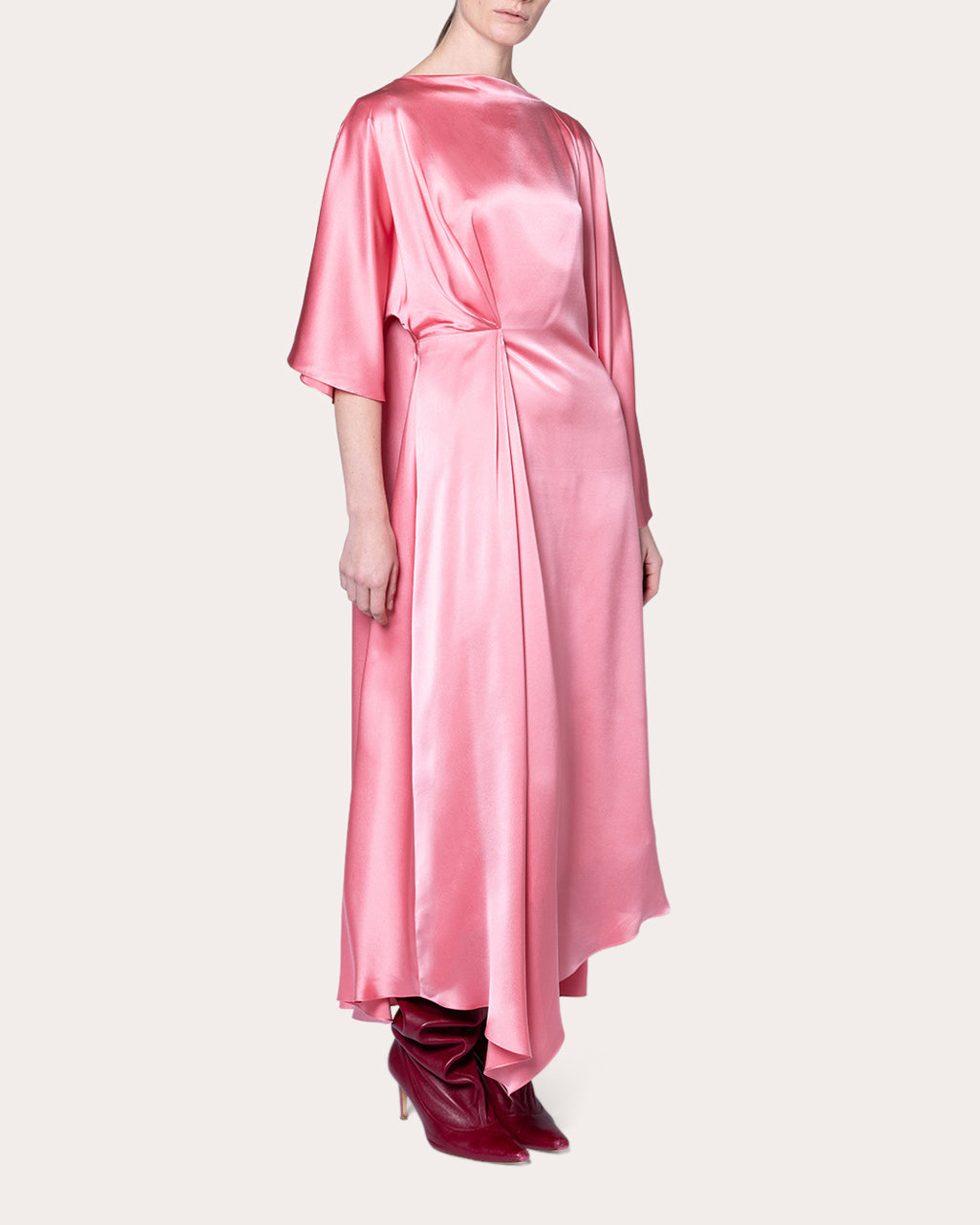 Ida Silk Cape Handkerchief Dress