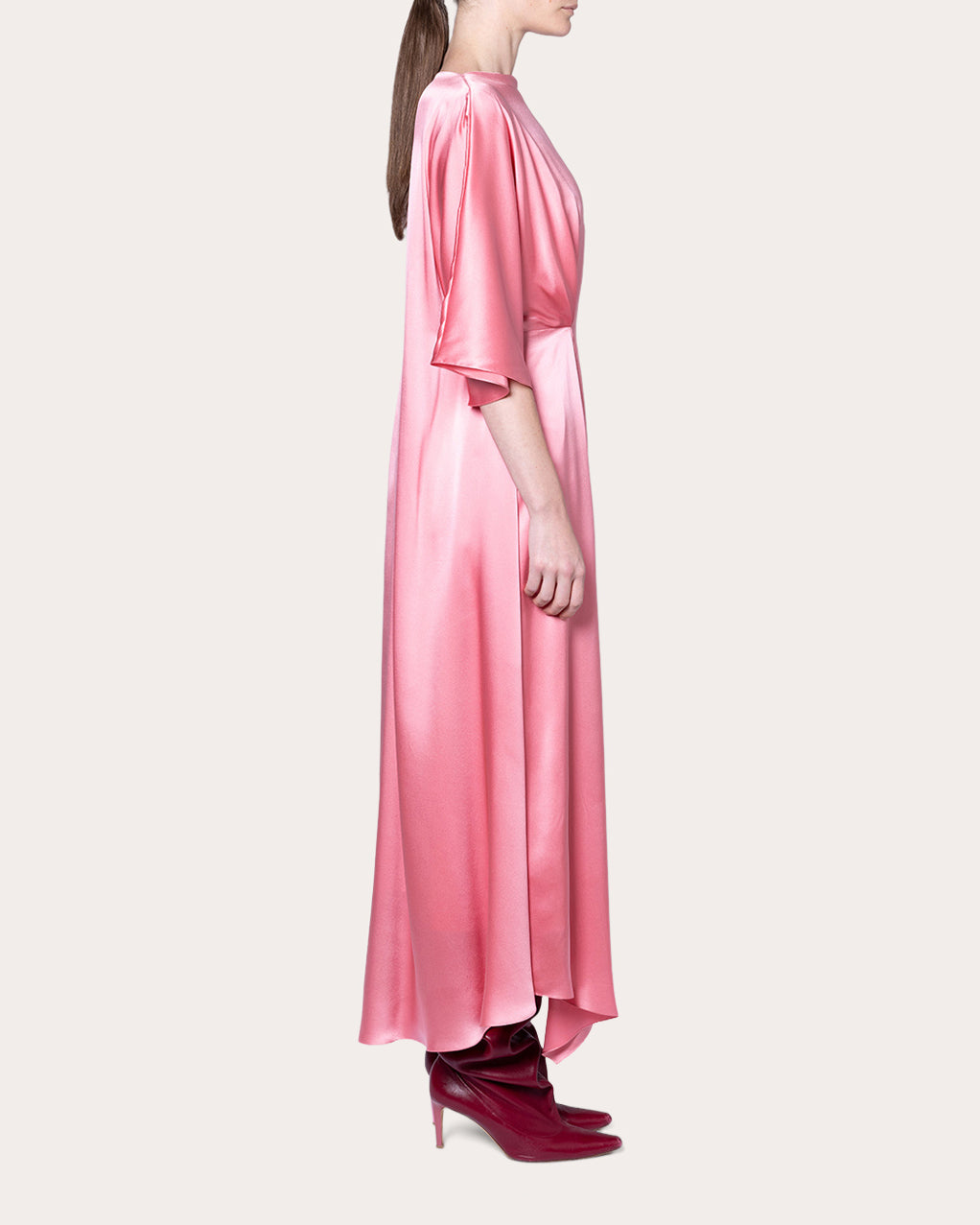 Ida Silk Cape Handkerchief Dress