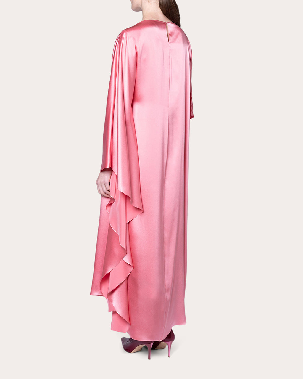 Ida Silk Cape Handkerchief Dress