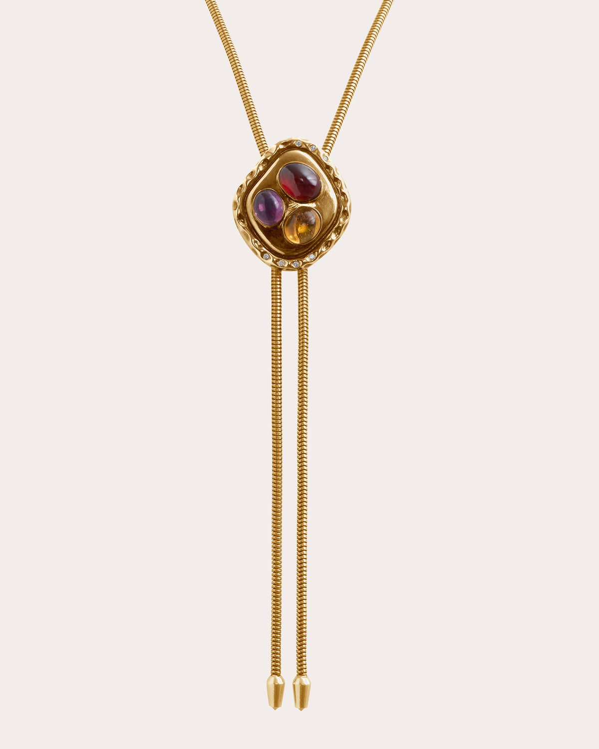 Garnet & Citrine Joanna Bolo Necklace