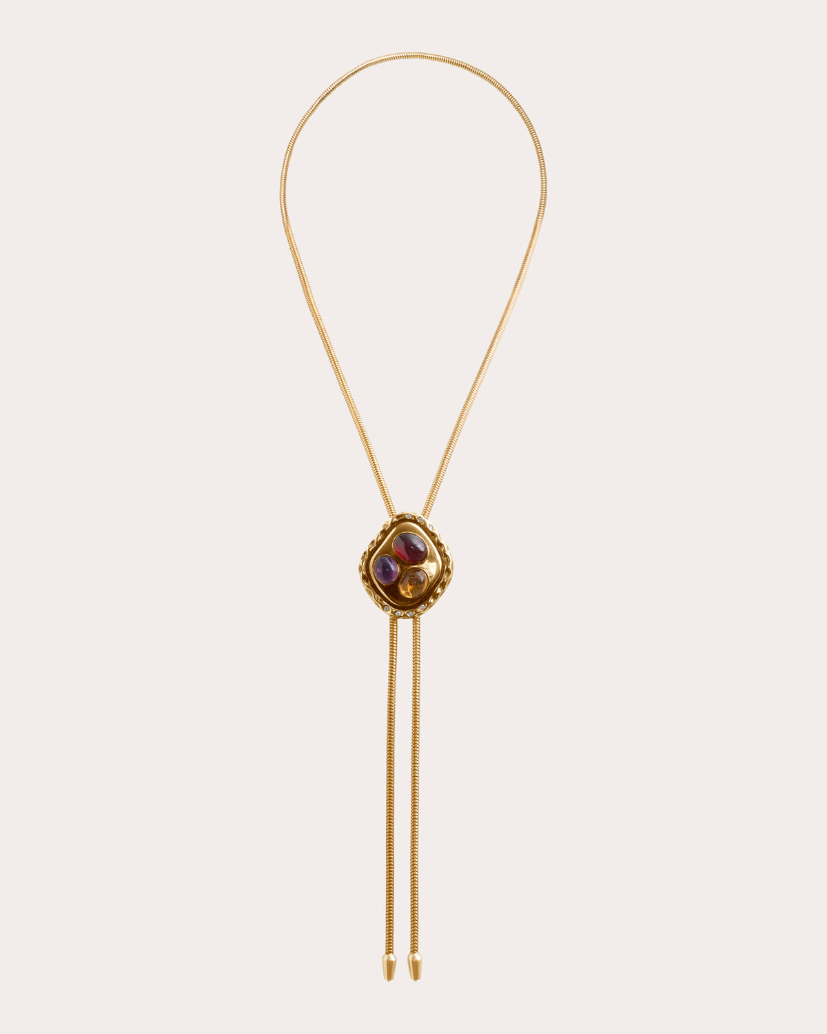 Garnet & Citrine Joanna Bolo Necklace