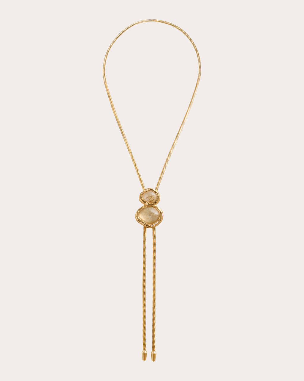 Rutilated Quartz Blythe Bolo Necklace
