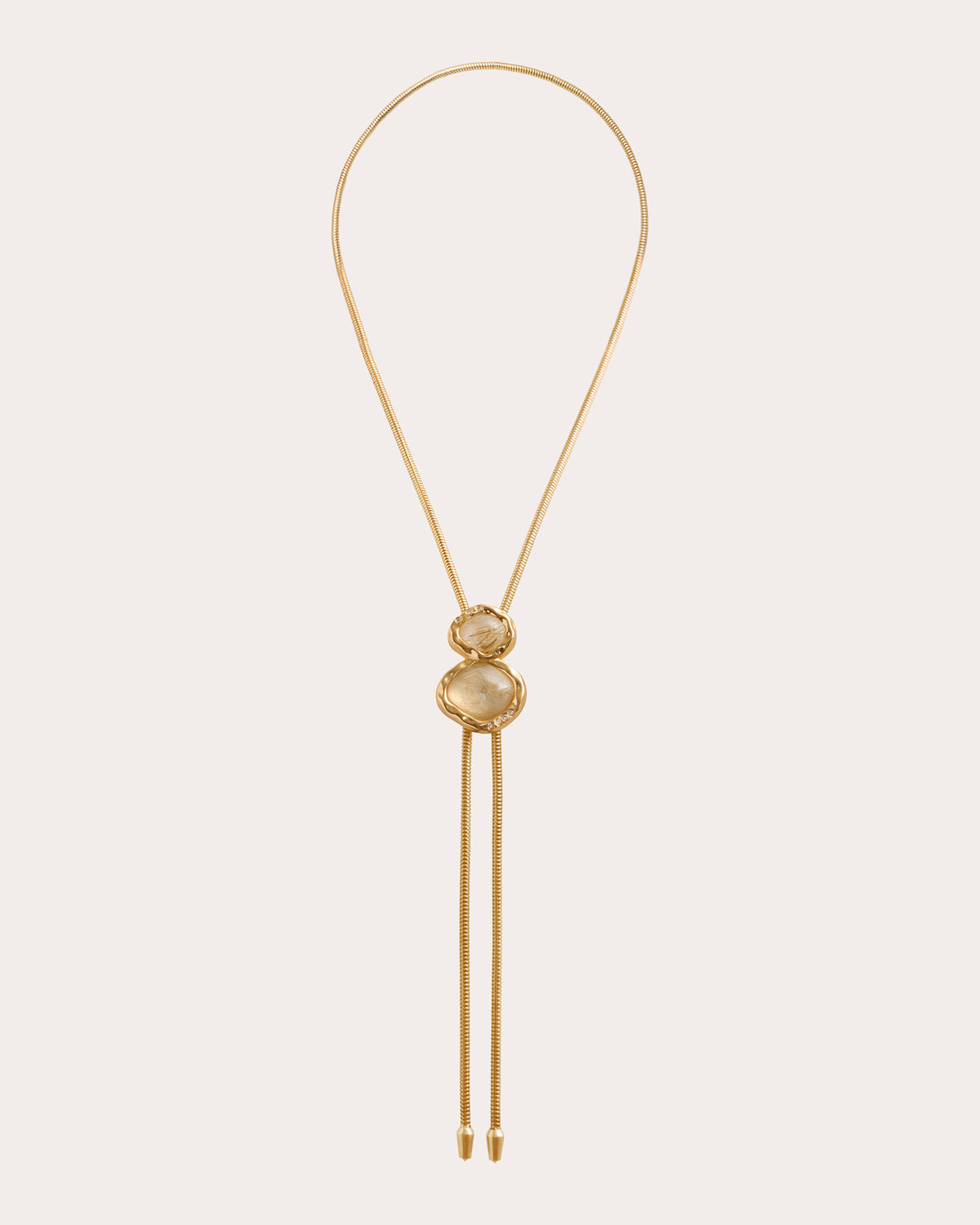 Rutilated Quartz Blythe Bolo Necklace