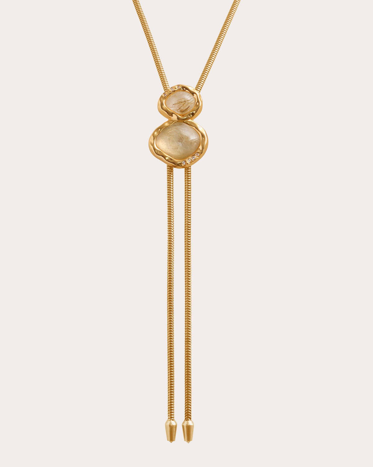 Rutilated Quartz Blythe Bolo Necklace