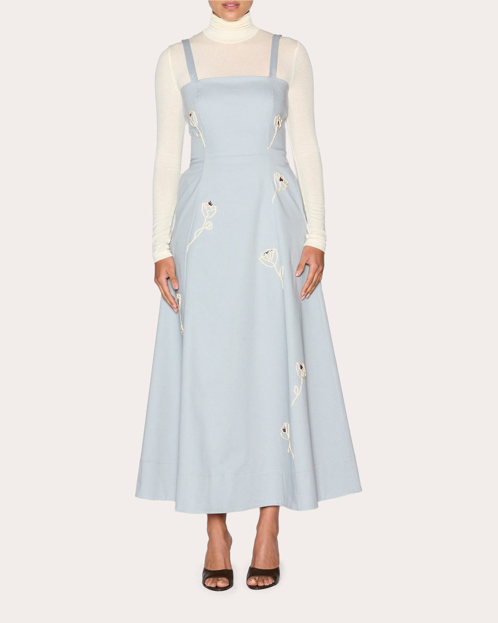 Reflection Embroidered Floral A-Line Dress