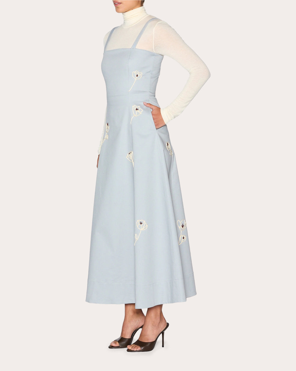 Reflection Embroidered Floral A-Line Dress