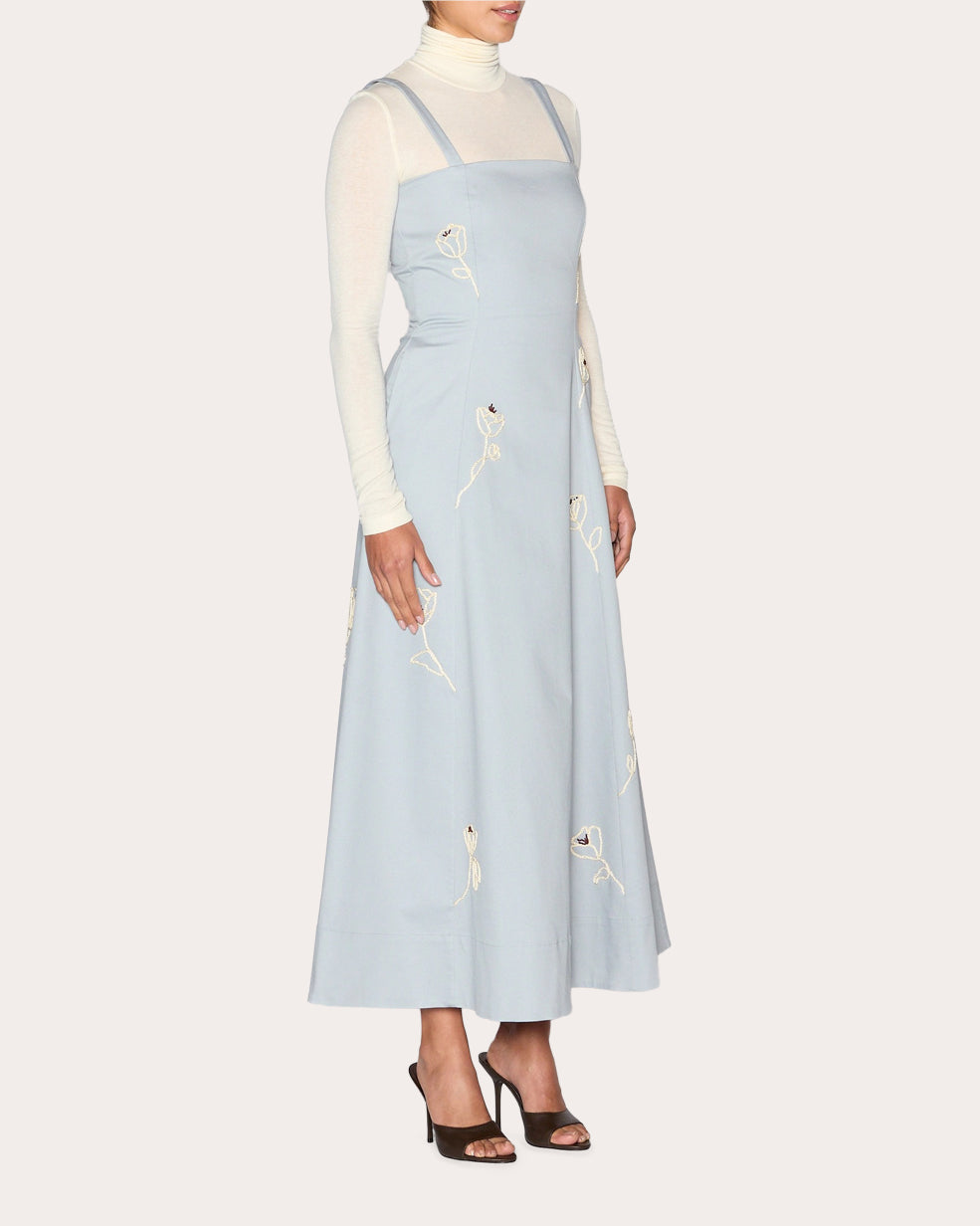 Reflection Embroidered Floral A-Line Dress