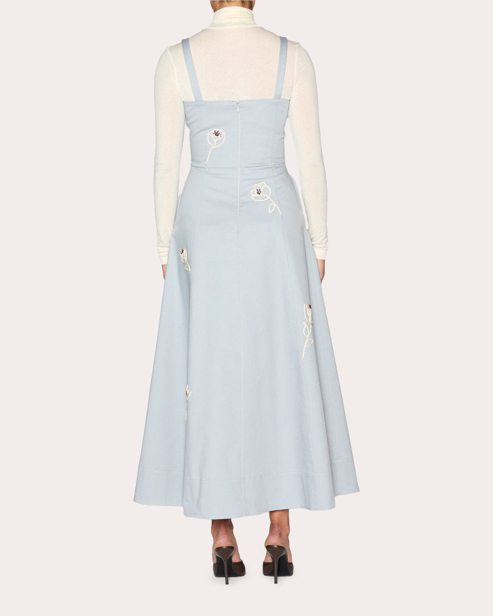 Reflection Embroidered Floral A-Line Dress