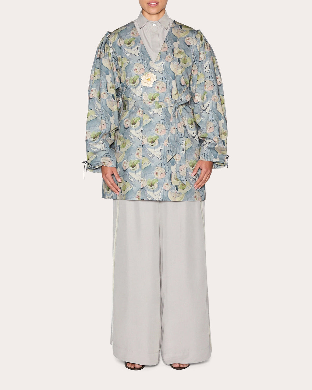 Abundance Floral Double-Breasted Coat