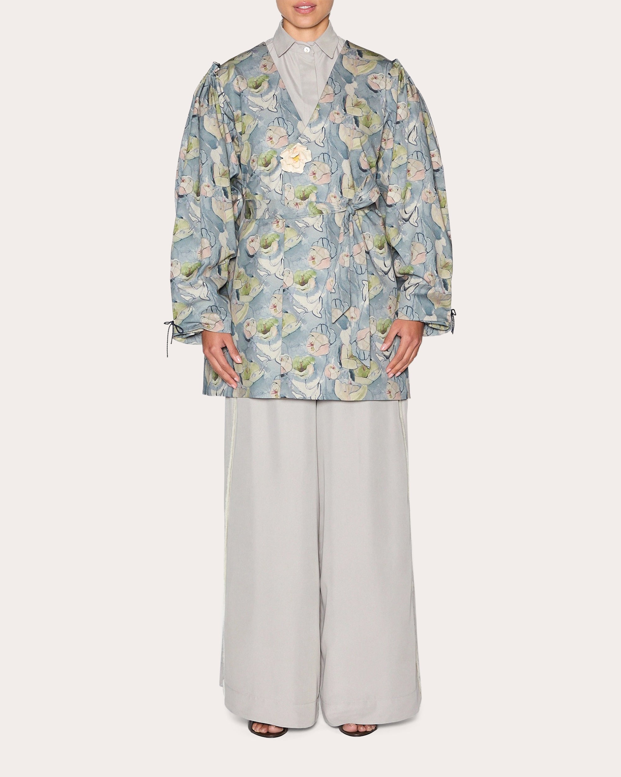 Abundance Floral Double-Breasted Coat