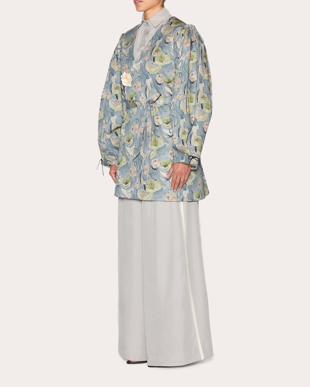 Abundance Floral Double-Breasted Coat