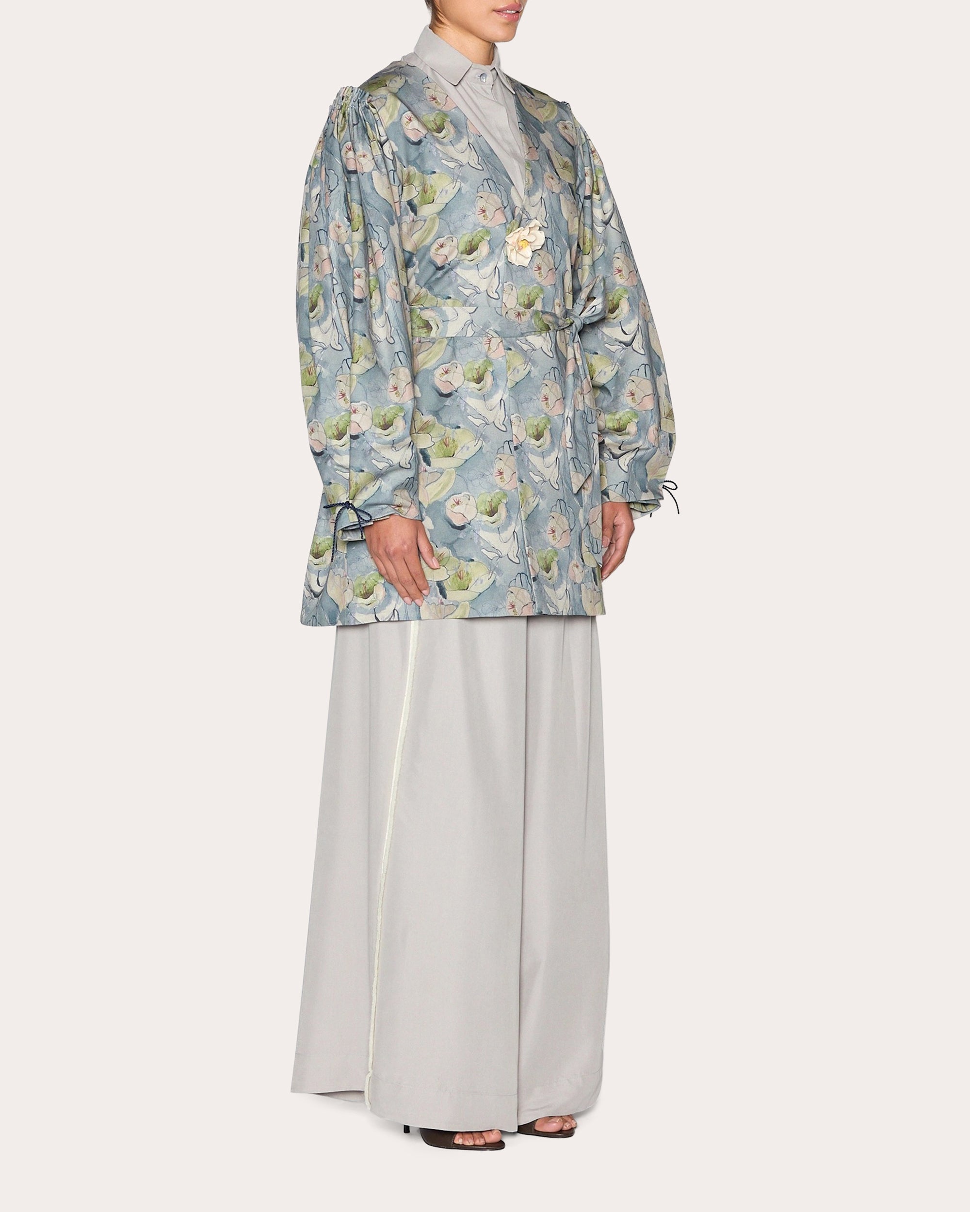 Abundance Floral Double-Breasted Coat