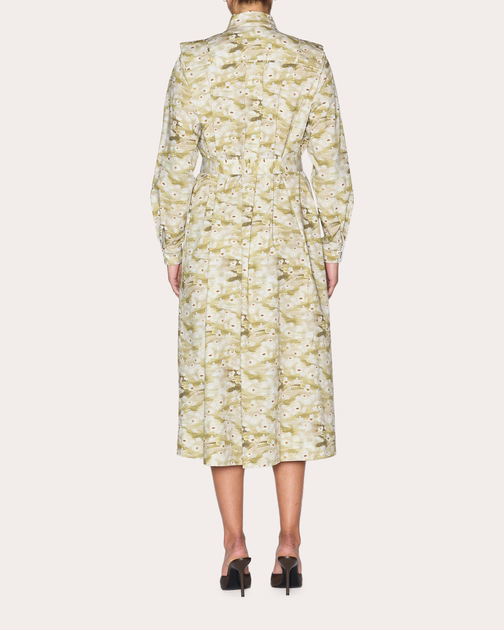 Compassion Floral Cutout Shirt Dress