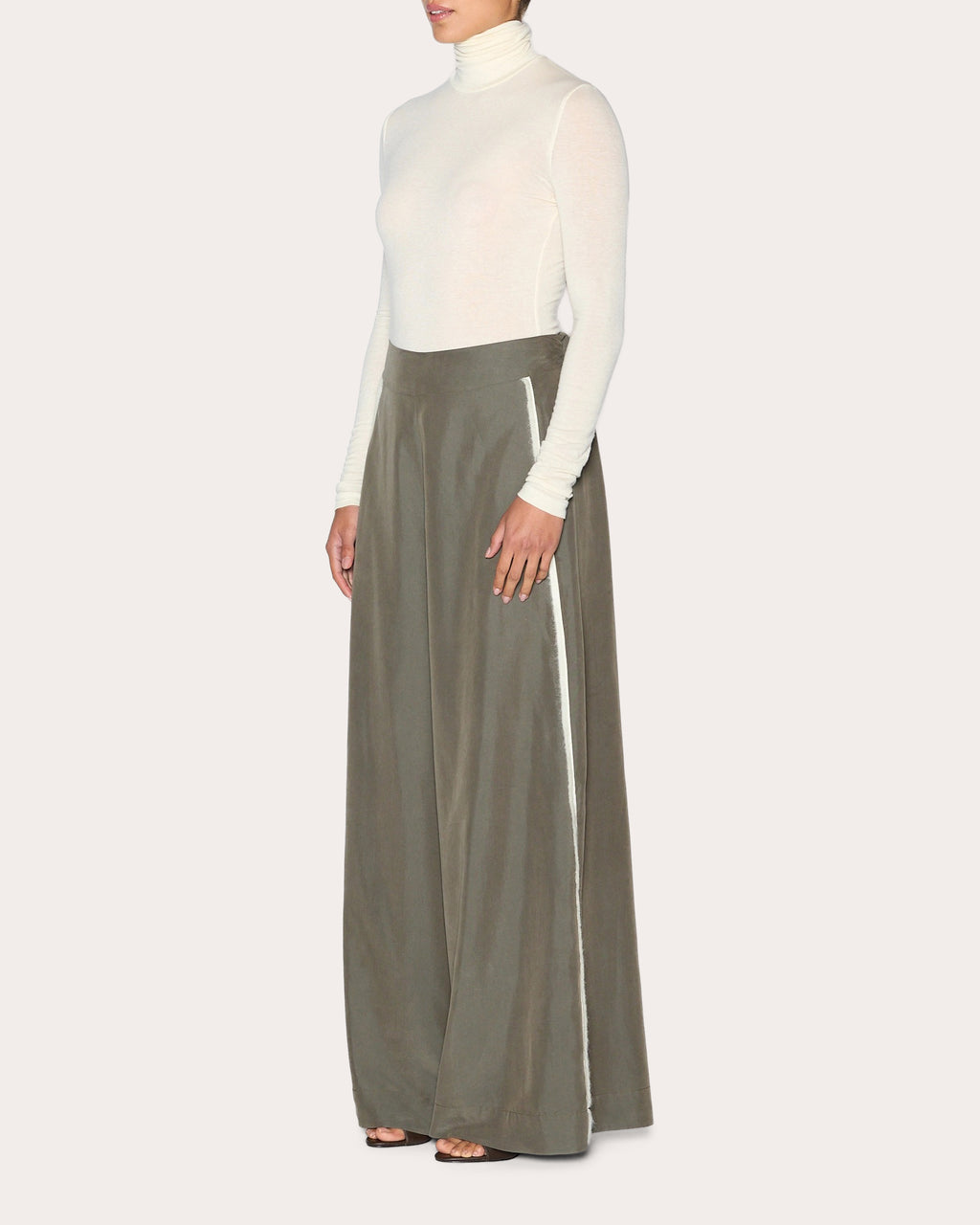 Radiance Grosgrain Wide-Leg Pants