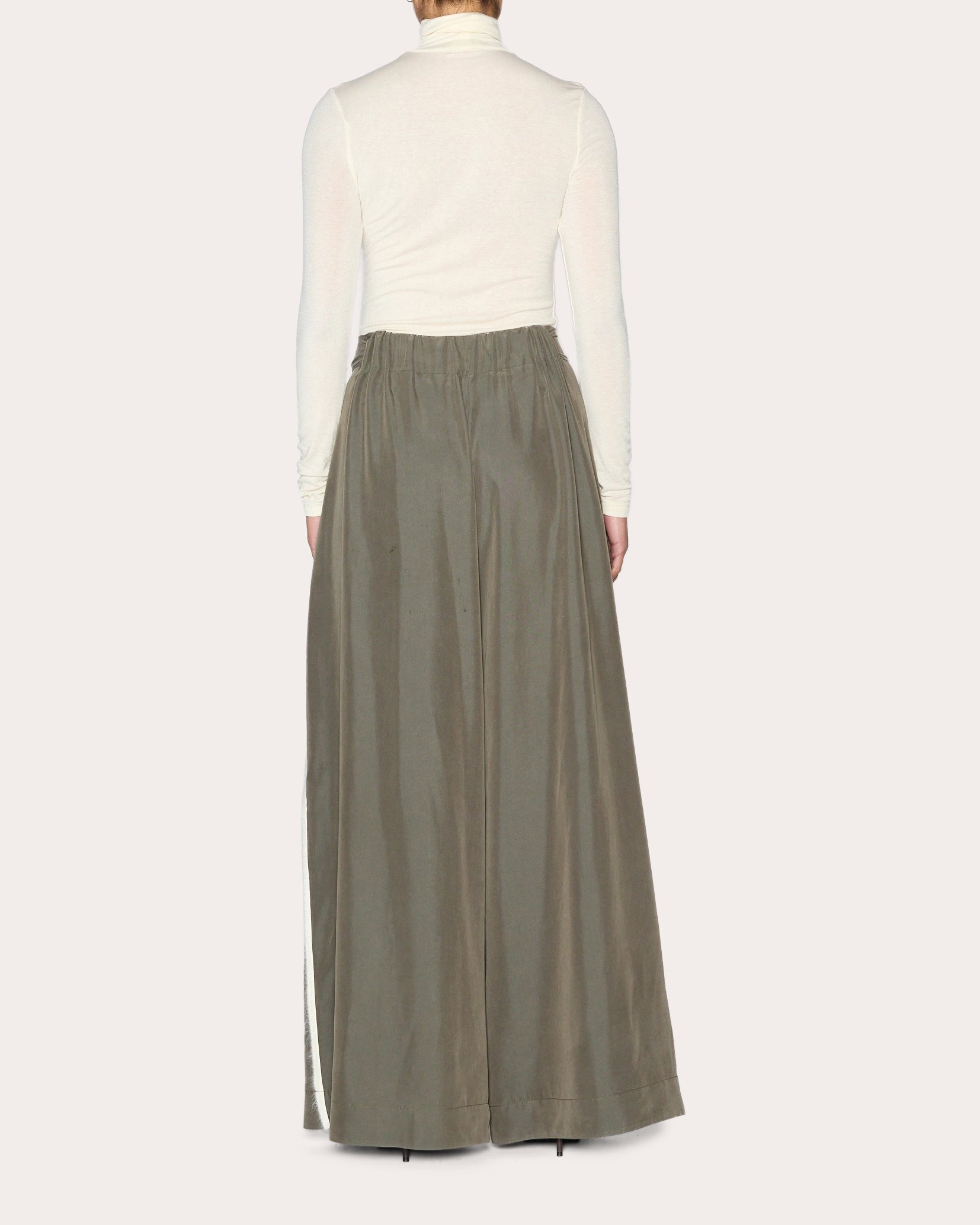 Radiance Grosgrain Wide-Leg Pants