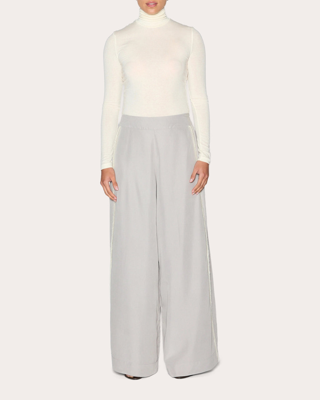 Radiance Grosgrain Wide-Leg Pants