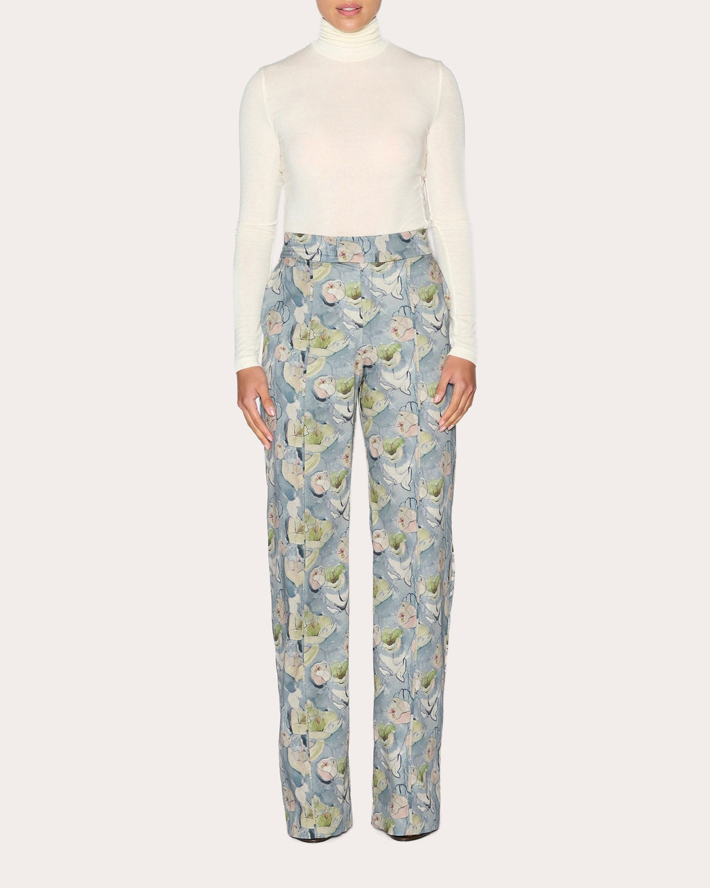 Intuition Floral Straight-Leg Pants