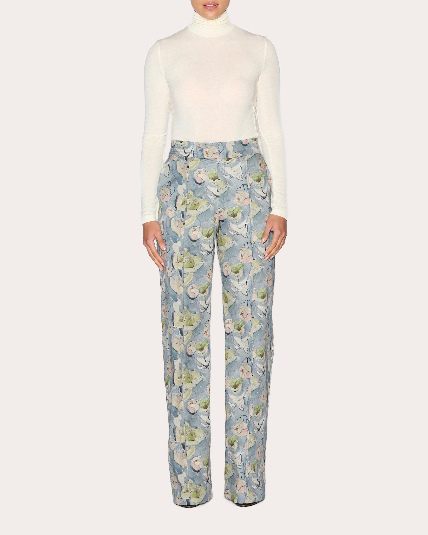 Intuition Floral Straight-Leg Pants