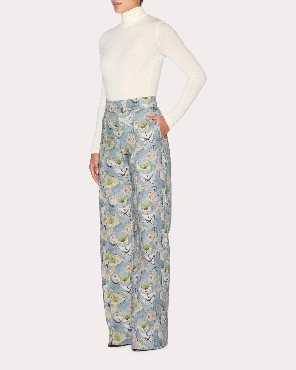 Intuition Floral Straight-Leg Pants