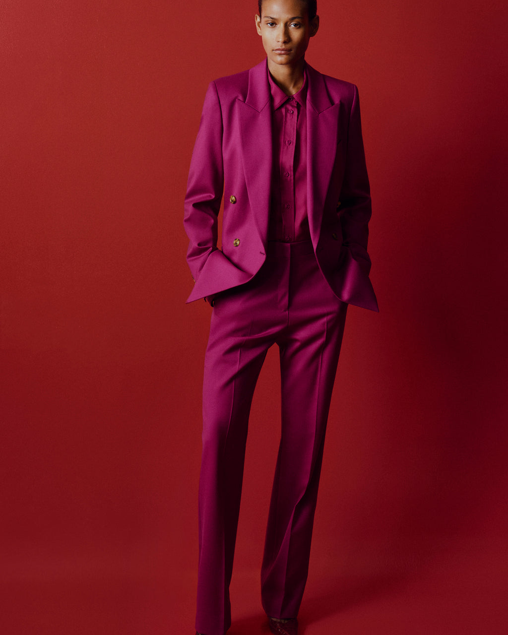 Seasonless Wool Straight-Leg Trousers