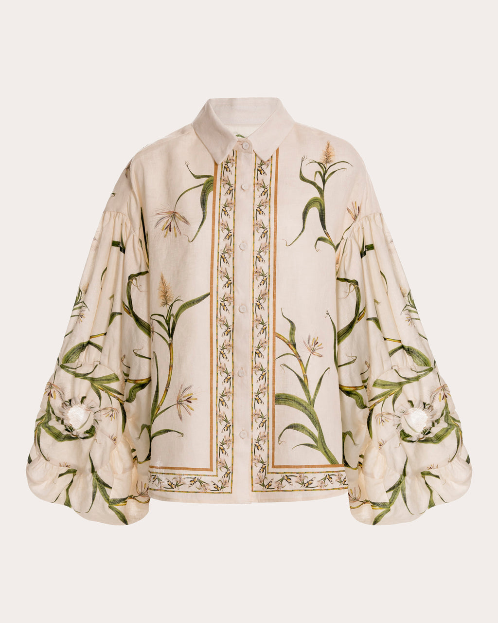 Agar Azucar Linen Billowed Blouse