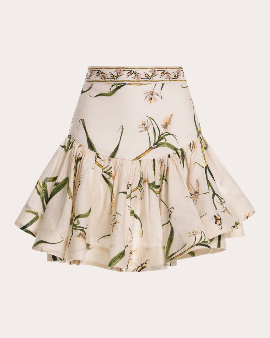 Jacarina Azucar Gathered Mini Skirt