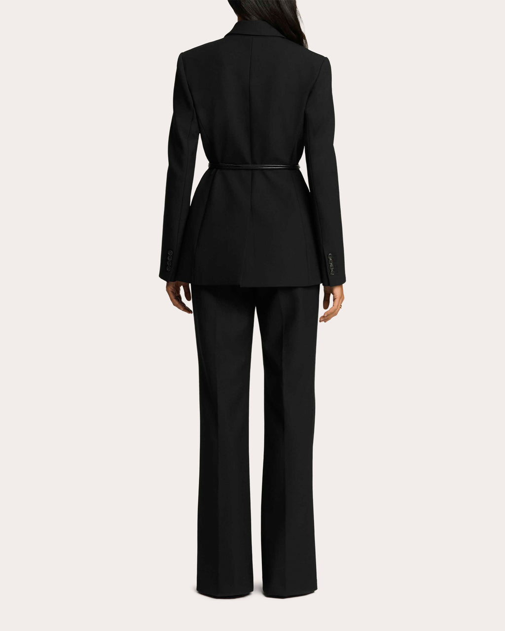 Lenox Heavy Wool Twill Belted Blazer